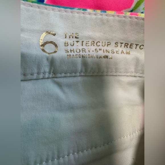 LILLY PULITZER Women's 6 Blue Seashell Buttercup Scallop Shorts 5" Beach Preppy - Picture 4 of 7